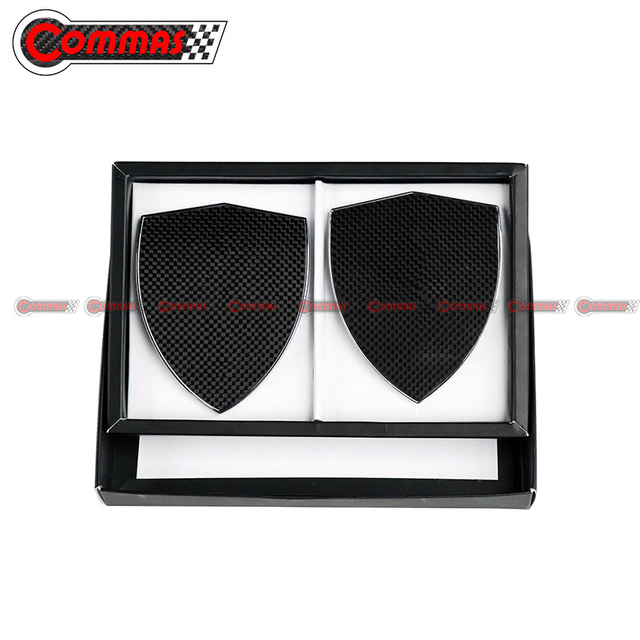 Marca de escudo de guardabarros de fibra de carbono para Ferrari F12