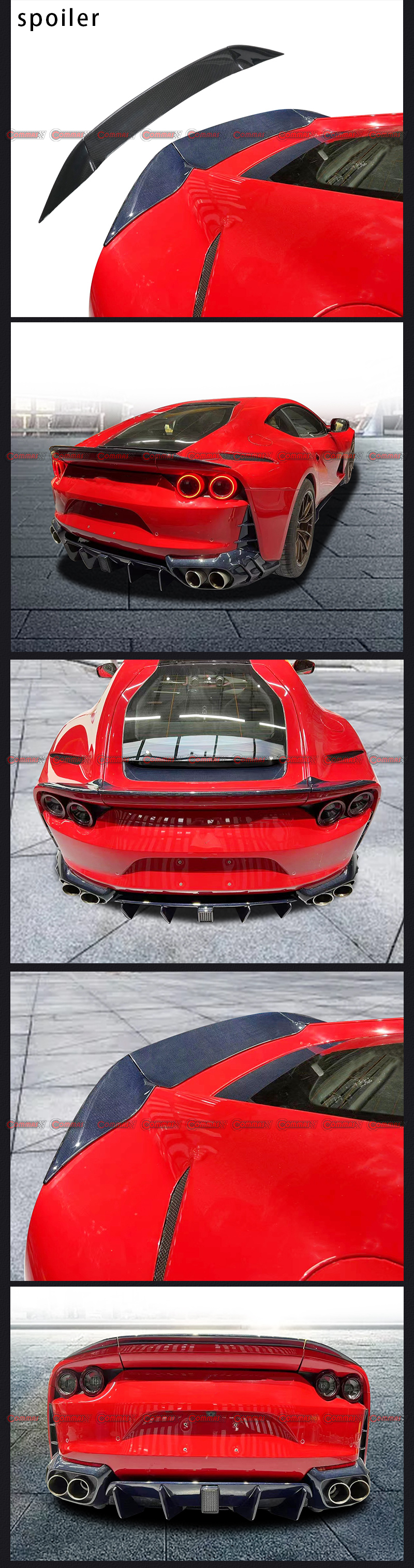 aler&oacute;n de cola de pato ferrari 812