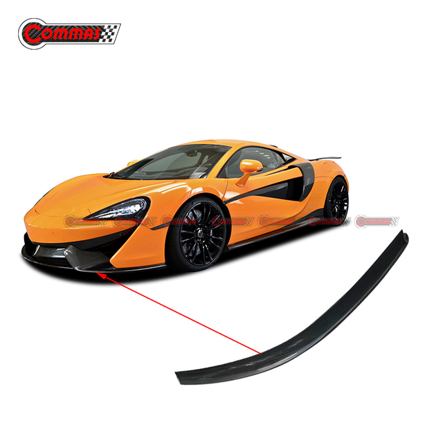 Difusor de labio delantero de fibra de carbono estilo Novitec para Mclaren 540C 570S