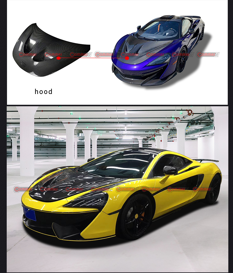 cubierta del motor mclaren 540c estilo p1