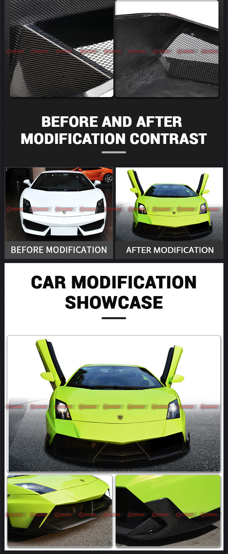 kit de carrocer&iacute;a estilo lambroghini gallardo darwinpro