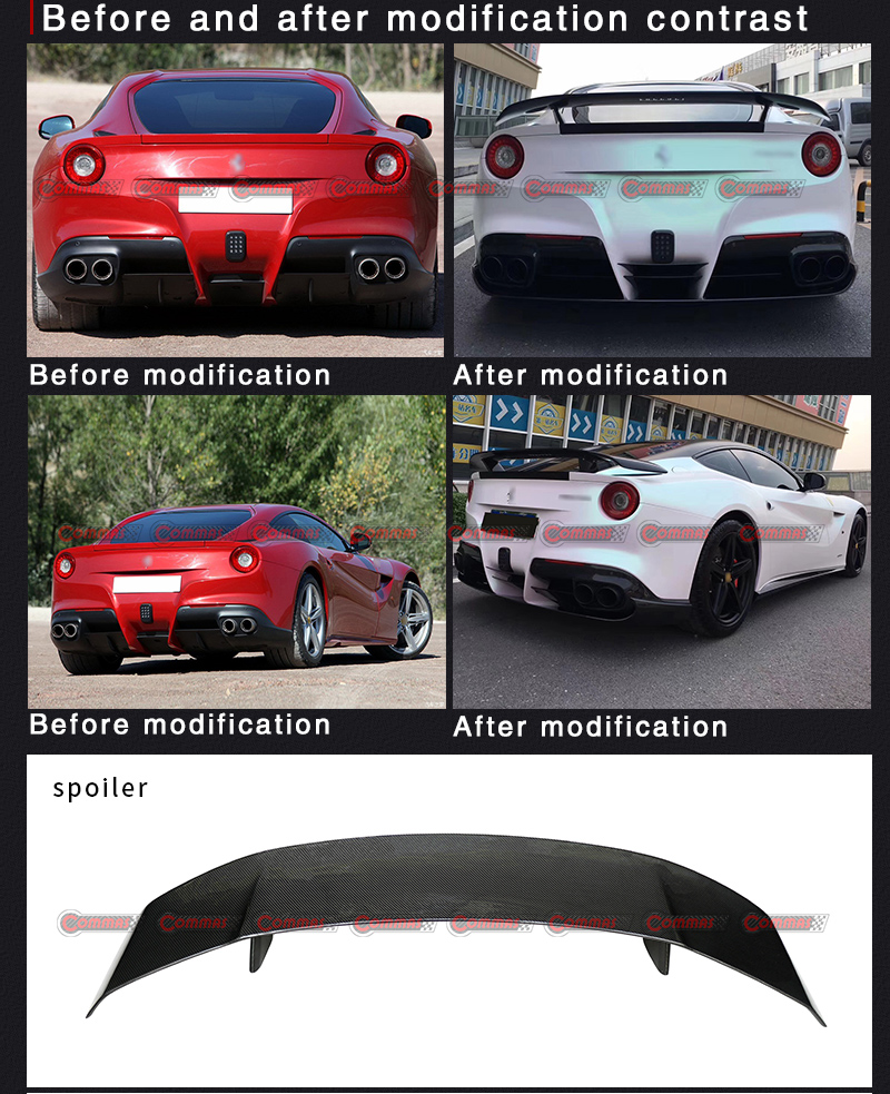  Aler&oacute;n Trasero Para Ferrari F12