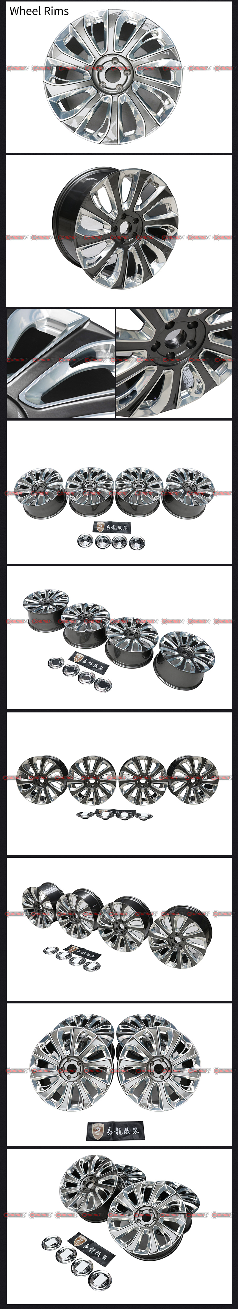 llantas de ruedas rectas que vuelan dobladas