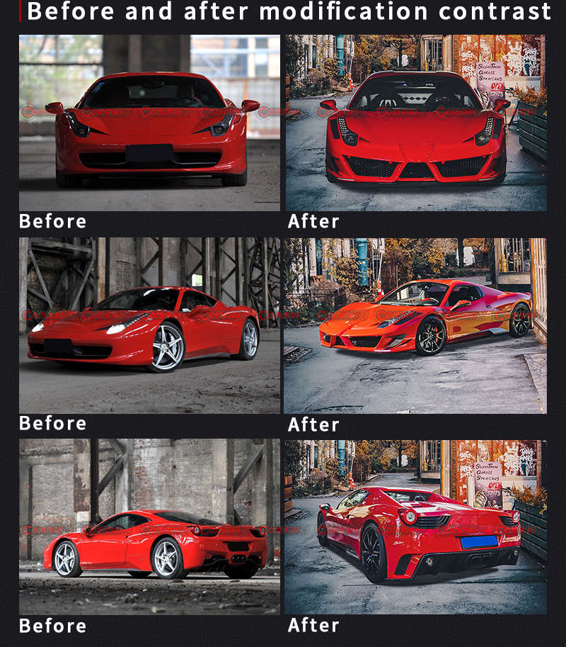 kit de carrocer&iacute;a mansory ferrari 458