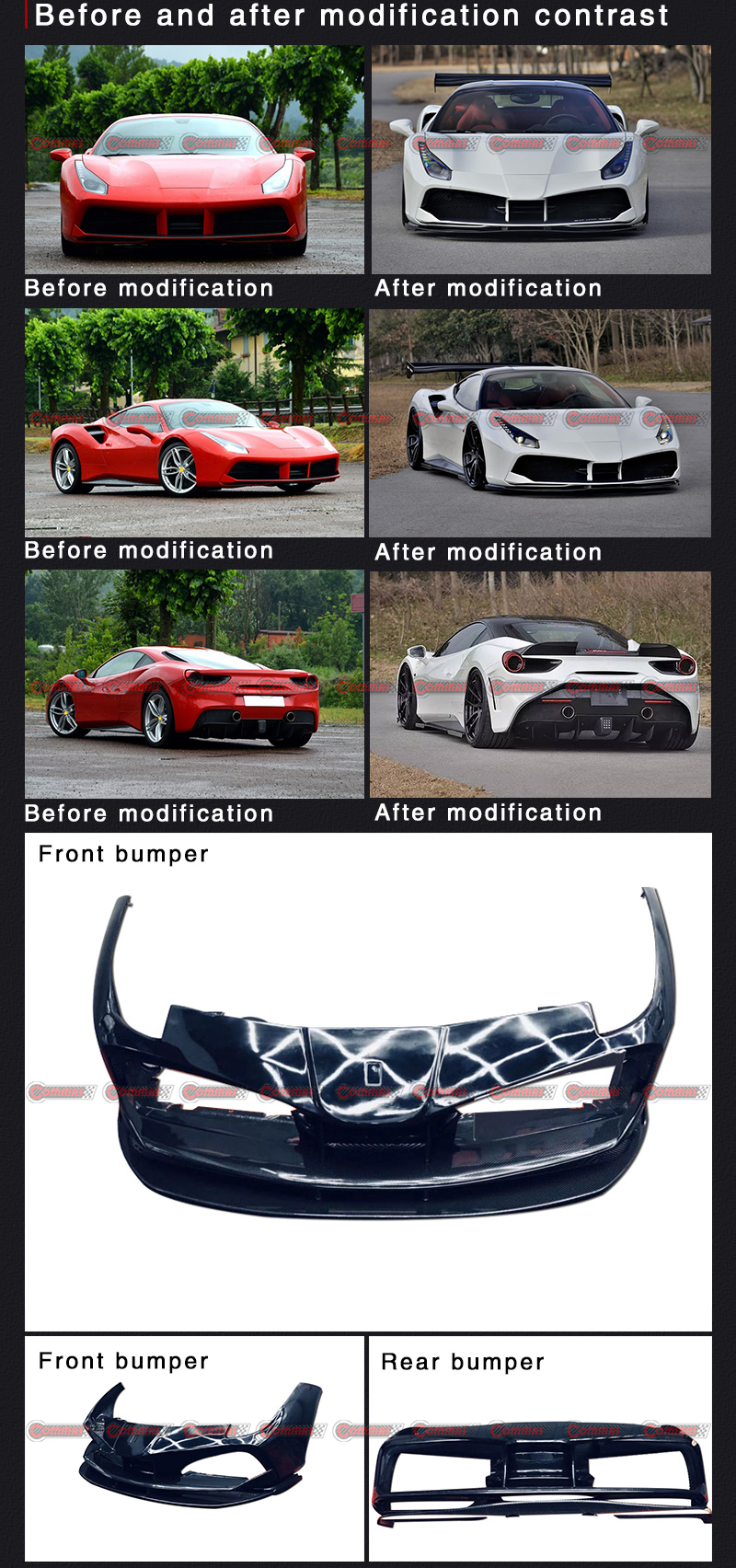 kit de carrocer&iacute;a startech para ferrari 488