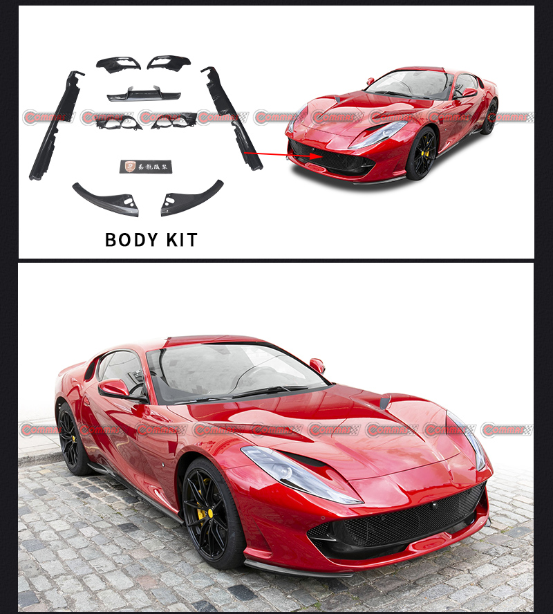 Kits de carrocer&iacute;a estilo OEM superr&aacute;pidos Ferrari 812