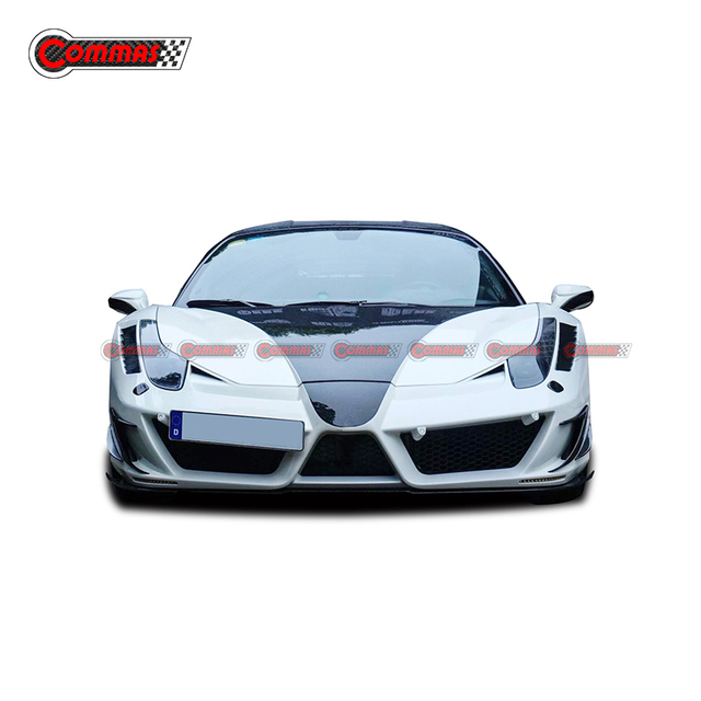 Cubierta de motor Mansory de fibra de carbono para Ferrari 458