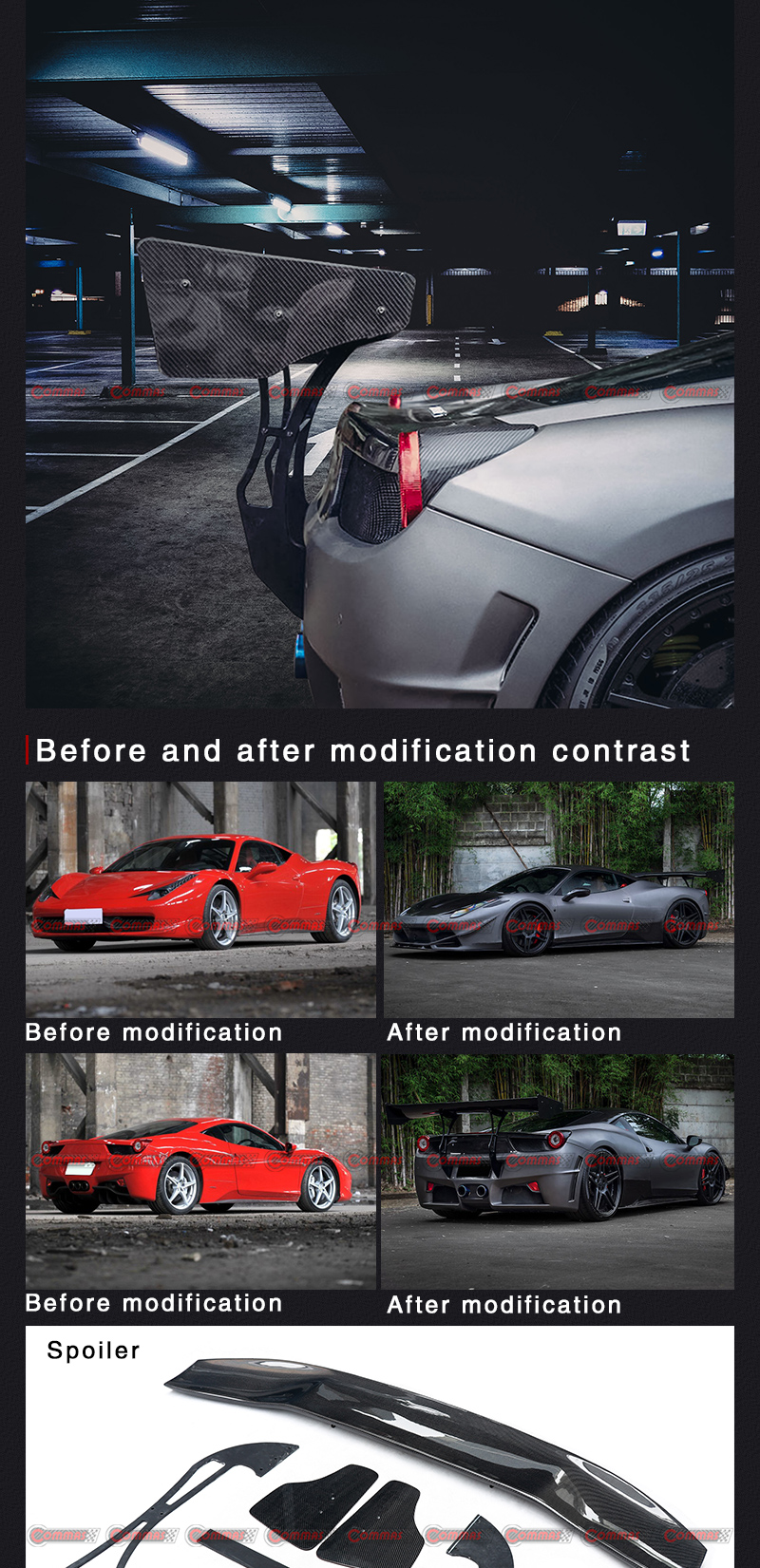 aler&oacute;n trasero f458 svr