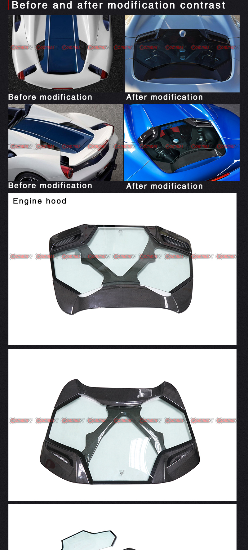 cubierta del motor capristo f488