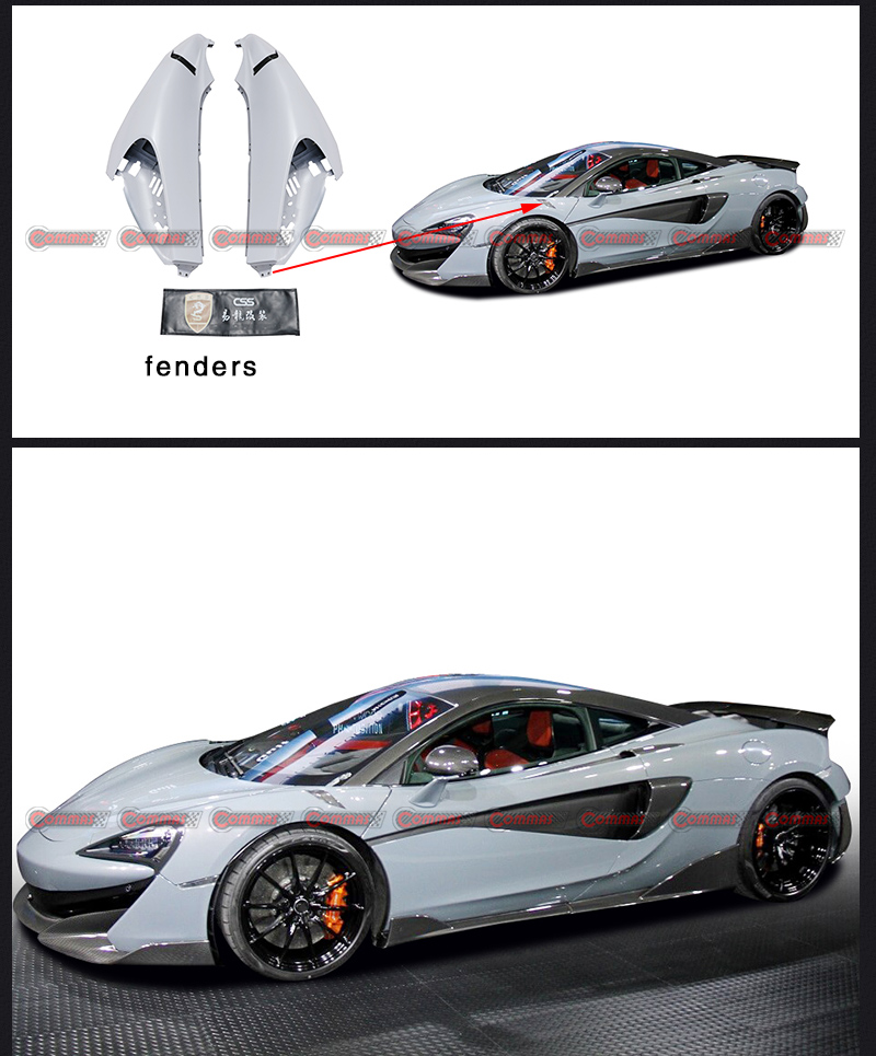 guardabarros delantero mso mclaren 540c