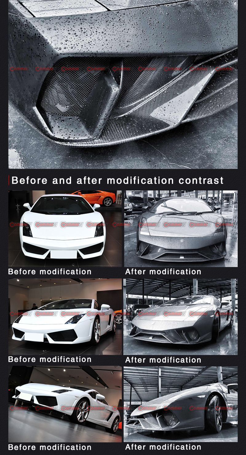 Parachoques delantero lambroghini gallardo de alto rendimiento