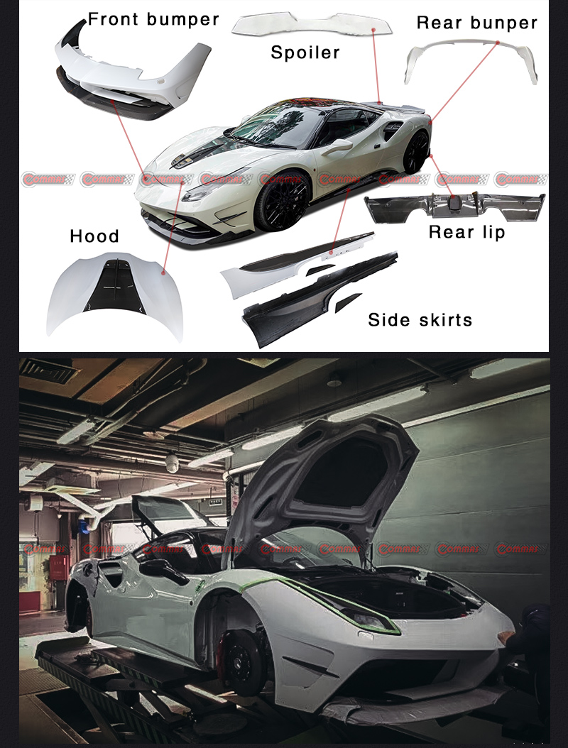 kit de carrocer&iacute;a ferrari 488 misha