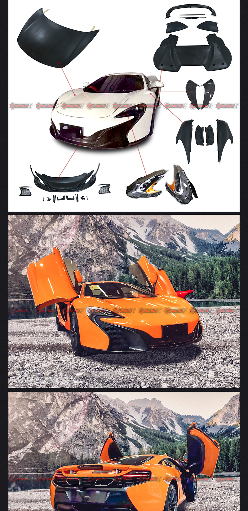 mclaren mp4 actualizaci&oacute;n 650s kit de carrocer&iacute;a