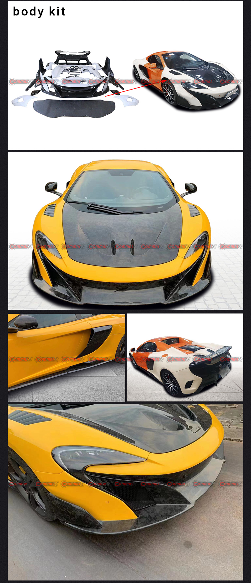 mclaren mp4 650s 675lt kit de carrocer&iacute;a