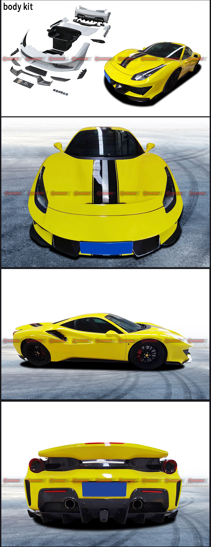 kit de carrocer&iacute;a pista f488