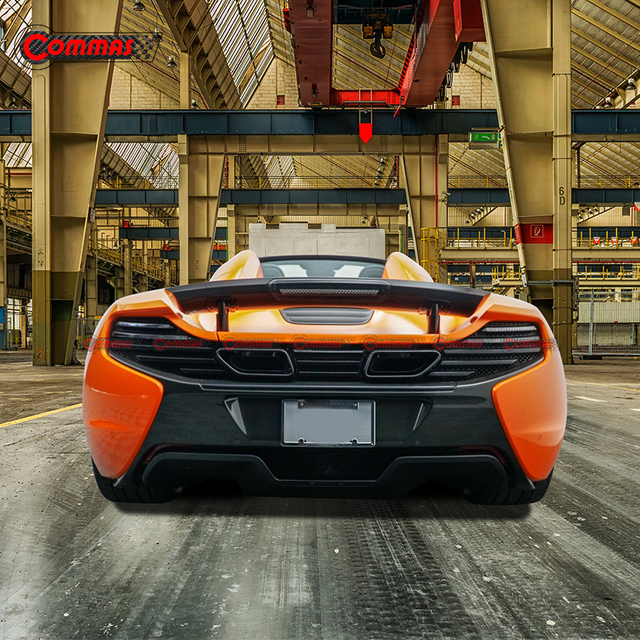 Parachoques trasero de fibra de carbono estilo OEM para Mclaren 650S