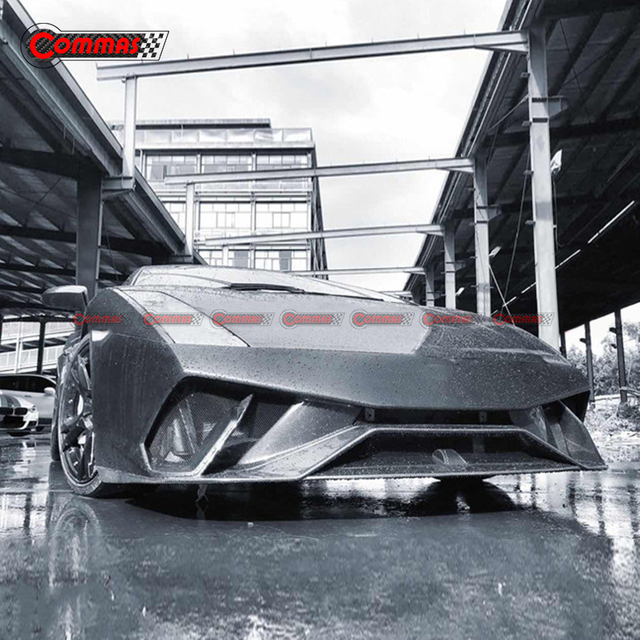 Kit de carrocería de parachoques delantero de fibra de carbono estilo rendimiento para Lambroghini Gallardo LP550 LP560 LP570
