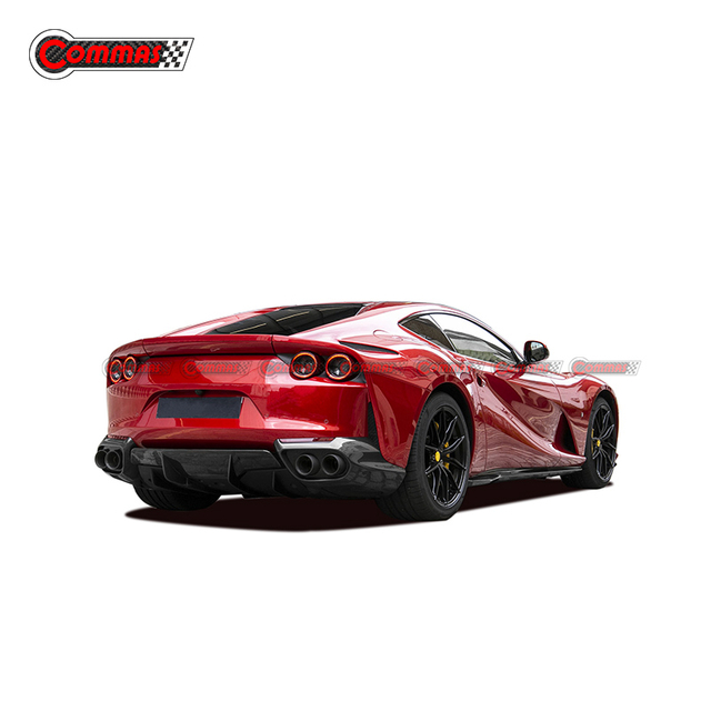 Labio trasero estilo OEM de carbono seco para Ferrari 812