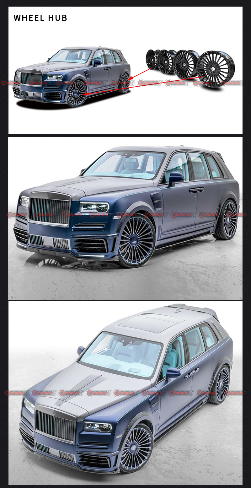 llantas mansory rolls royce culinan
