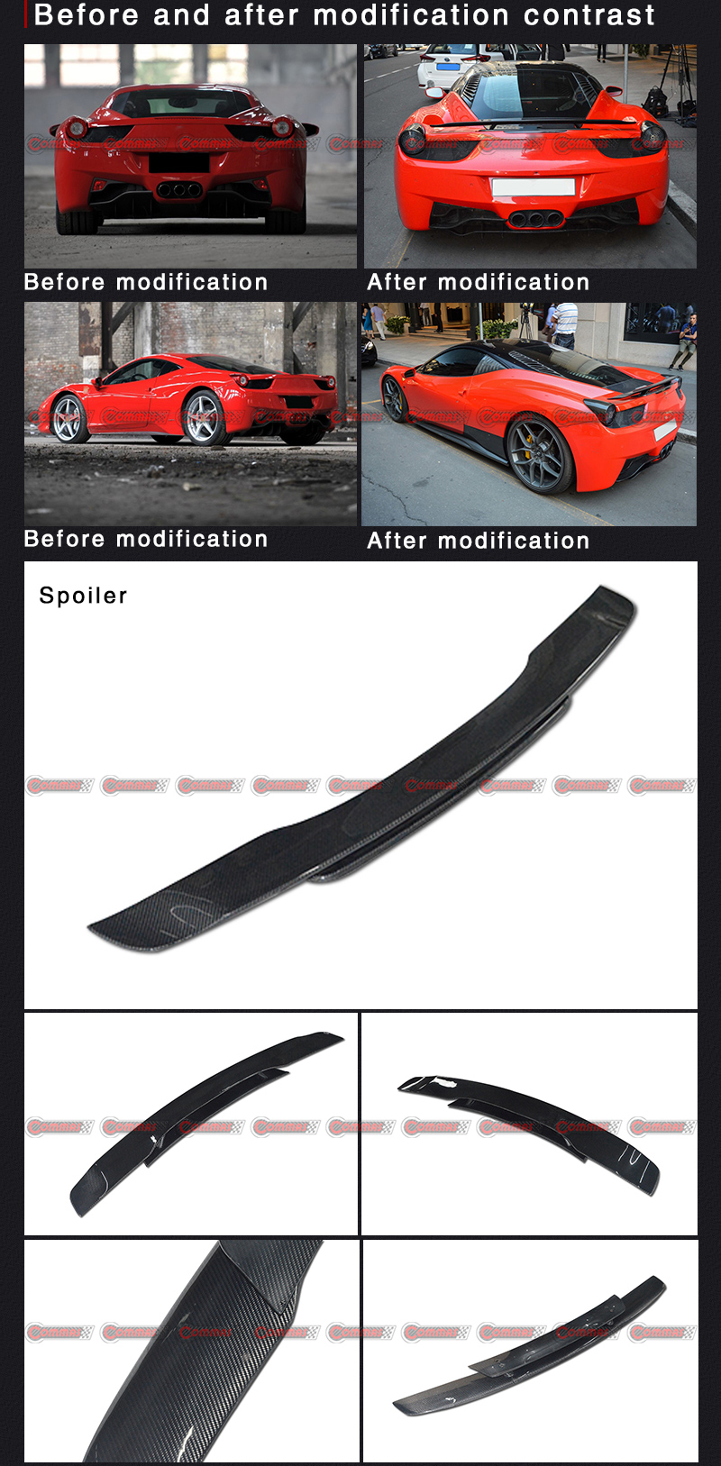 aler&oacute;n trasero ferrari 458 novitec