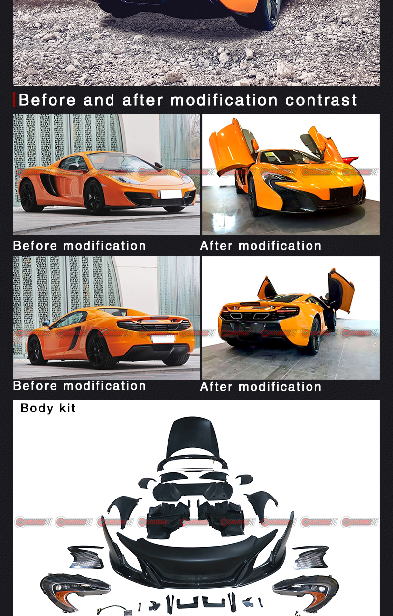 mclaren mp4 actualizaci&oacute;n 650s kit de carrocer&iacute;a