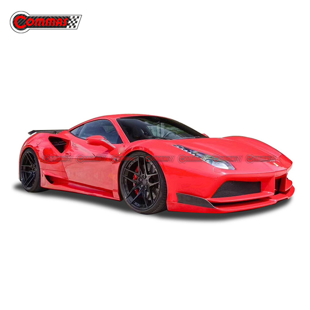 Kit de carrocería de fibra de vidrio estilo Novitec para Ferrari 488