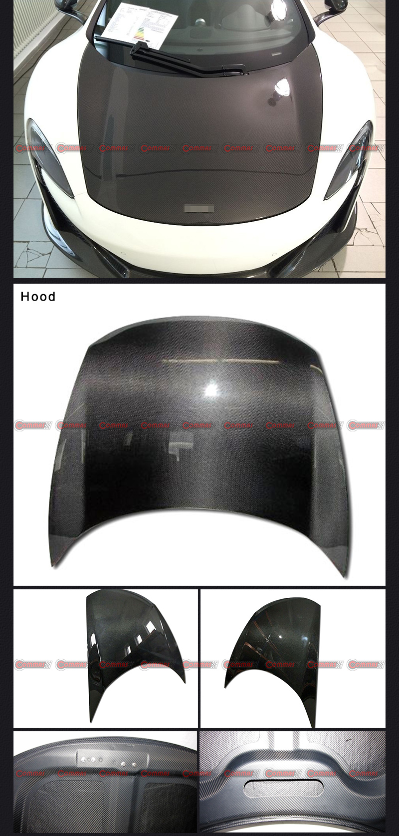 Parachoques trasero mclaren 650s original