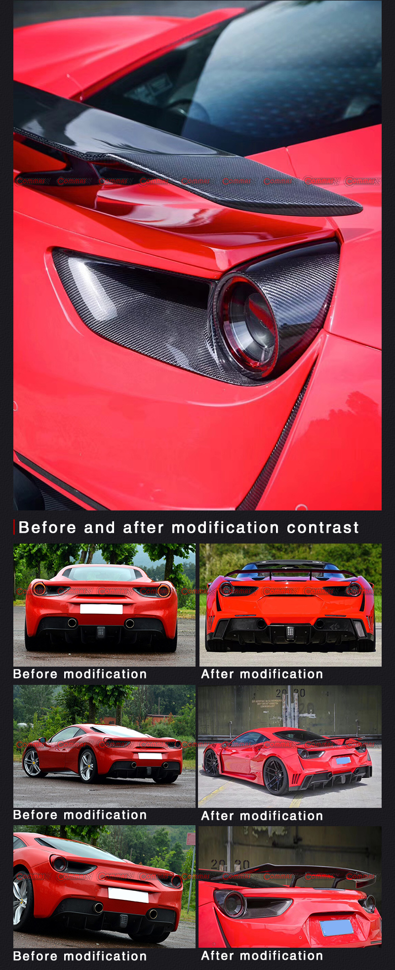 ferrari 488 novitec ross aler&oacute;n trasero