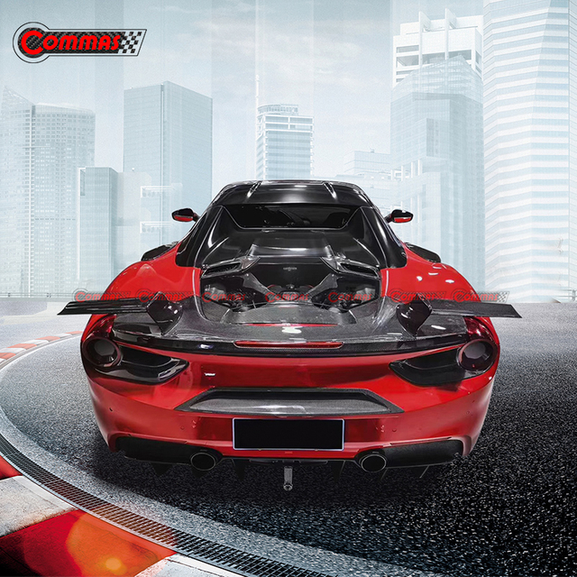 Alerón trasero de fibra de carbono estilo Mansory para Ferrari 488