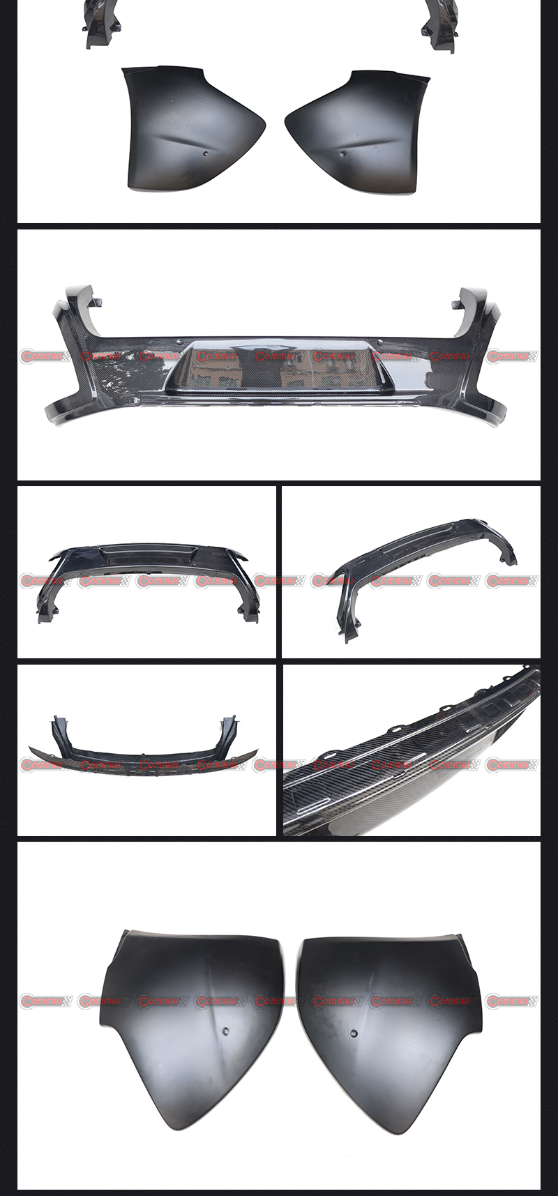 Parachoques trasero mclaren 650s original