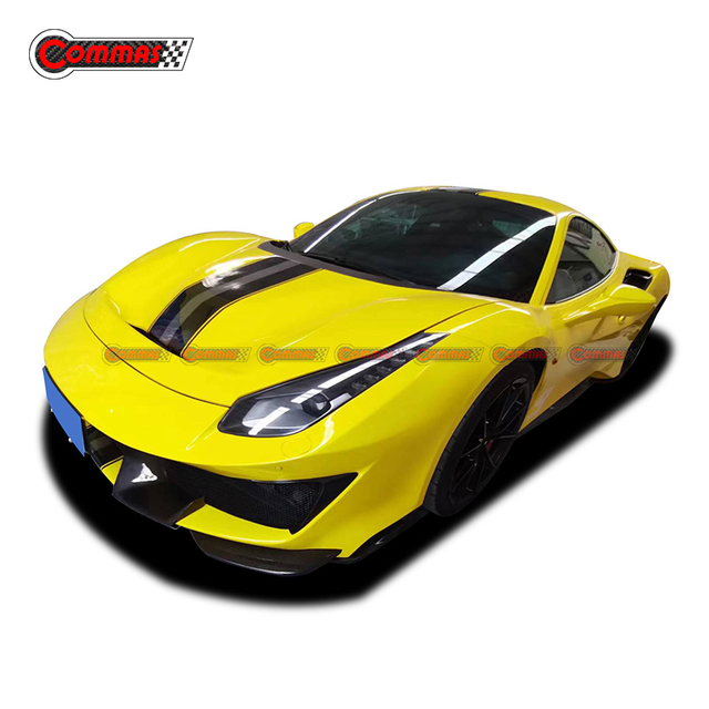 Kit de carrocería de fibra de carbono estilo pista para Ferrari 488