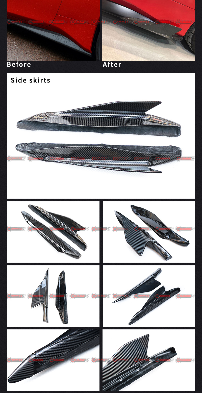 faldones laterales ferrari 488 capristo