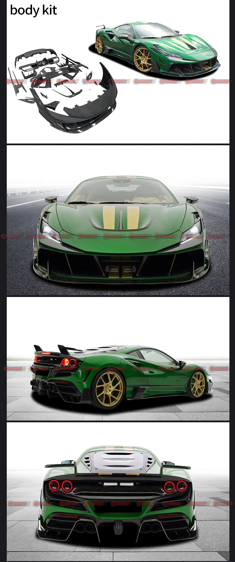 kit de carrocer&iacute;a mansory para ferrari f8