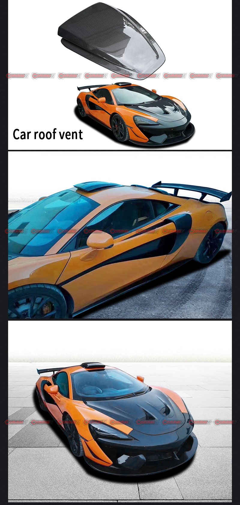 Ventilaci&oacute;n de techo novitec mclaren 540S