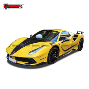 Kit de carrocería de fibra de vidrio y fibra de carbono estilo Mansory para Ferrari 488