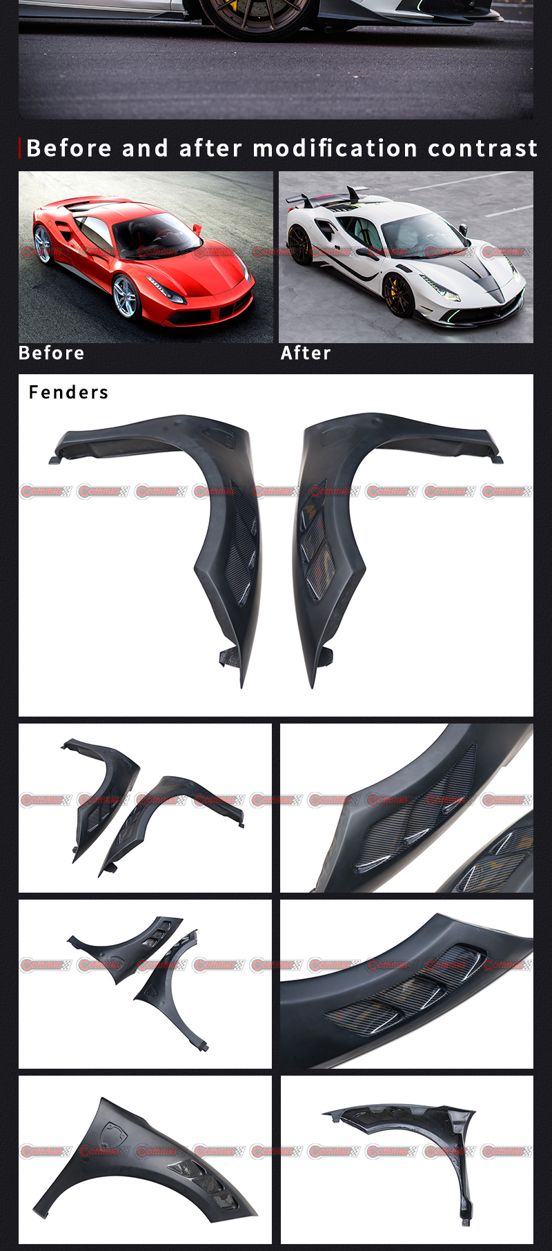 defensas mansory f488