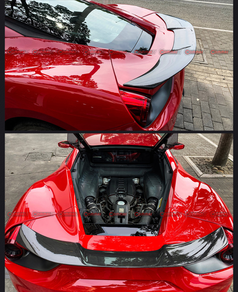 Ferrari 488 Vorsteiner ala trasera de cola de pato