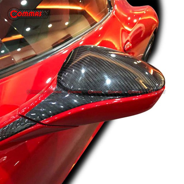 Cubierta de espejo retrovisor de fibra de carbono para Ferrari 458