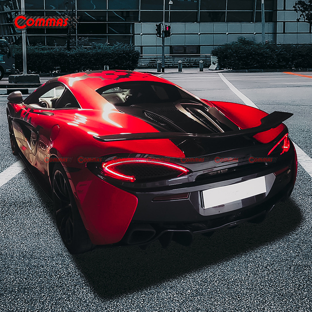 Alerón trasero de fibra de carbono estilo Novitec para Mclaren 540S 570S 570GT