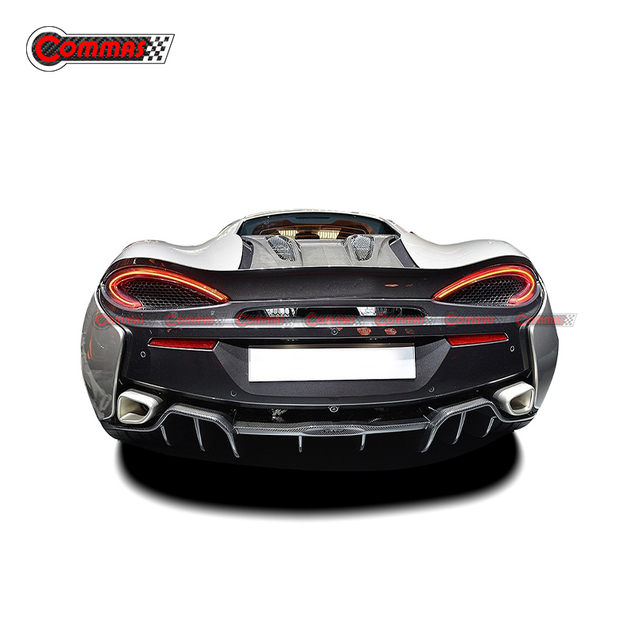 Difusor de labio de parachoques trasero de fibra de carbono estilo Novitec para Mclaren 540S 570S 570GT