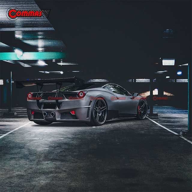 Alerón trasero de fibra de carbono estilo SVR para Ferrari 458