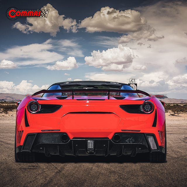 Alerón trasero de fibra de carbono estilo Ross de Novitec para Ferrari 488 GTB