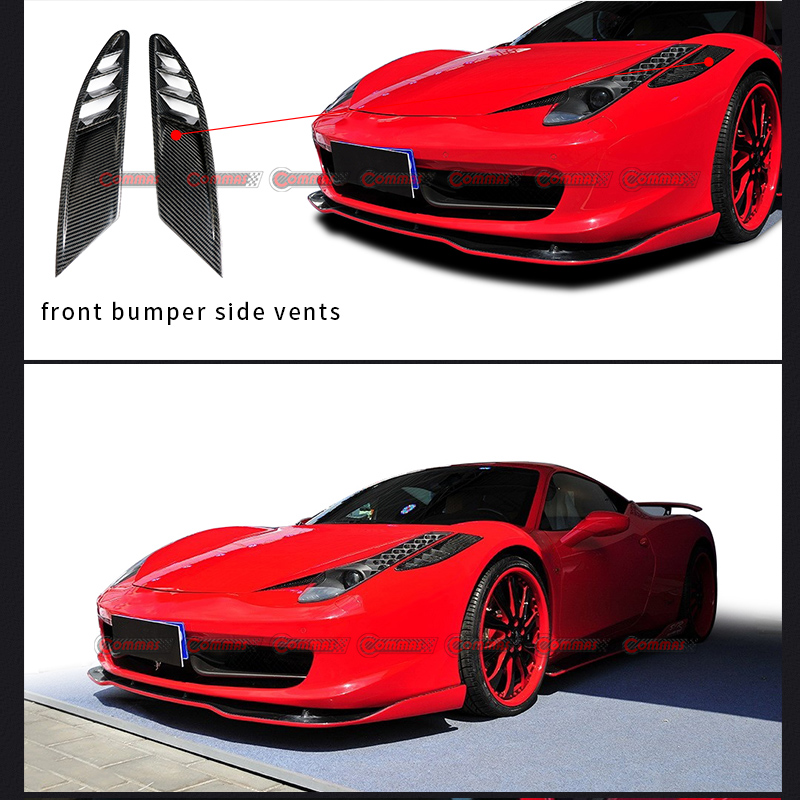 Ferrari 458 ventilaci&oacute;n lateral del parachoques delantero