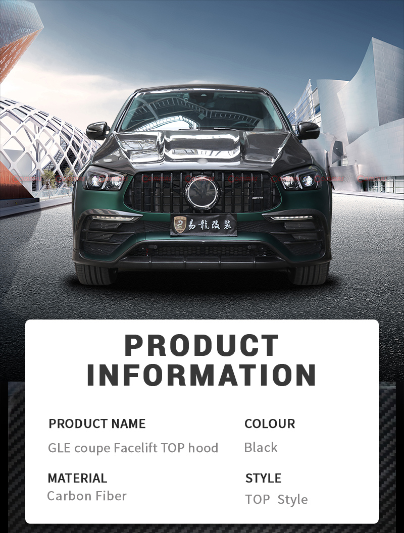 tapa de motor estilo topcar mercedes benz gle