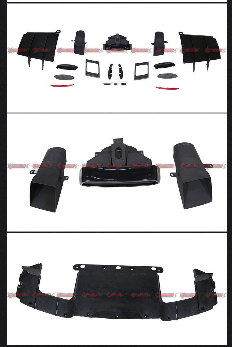 parachoques trasero estilo gtr mercedes benz amg gt