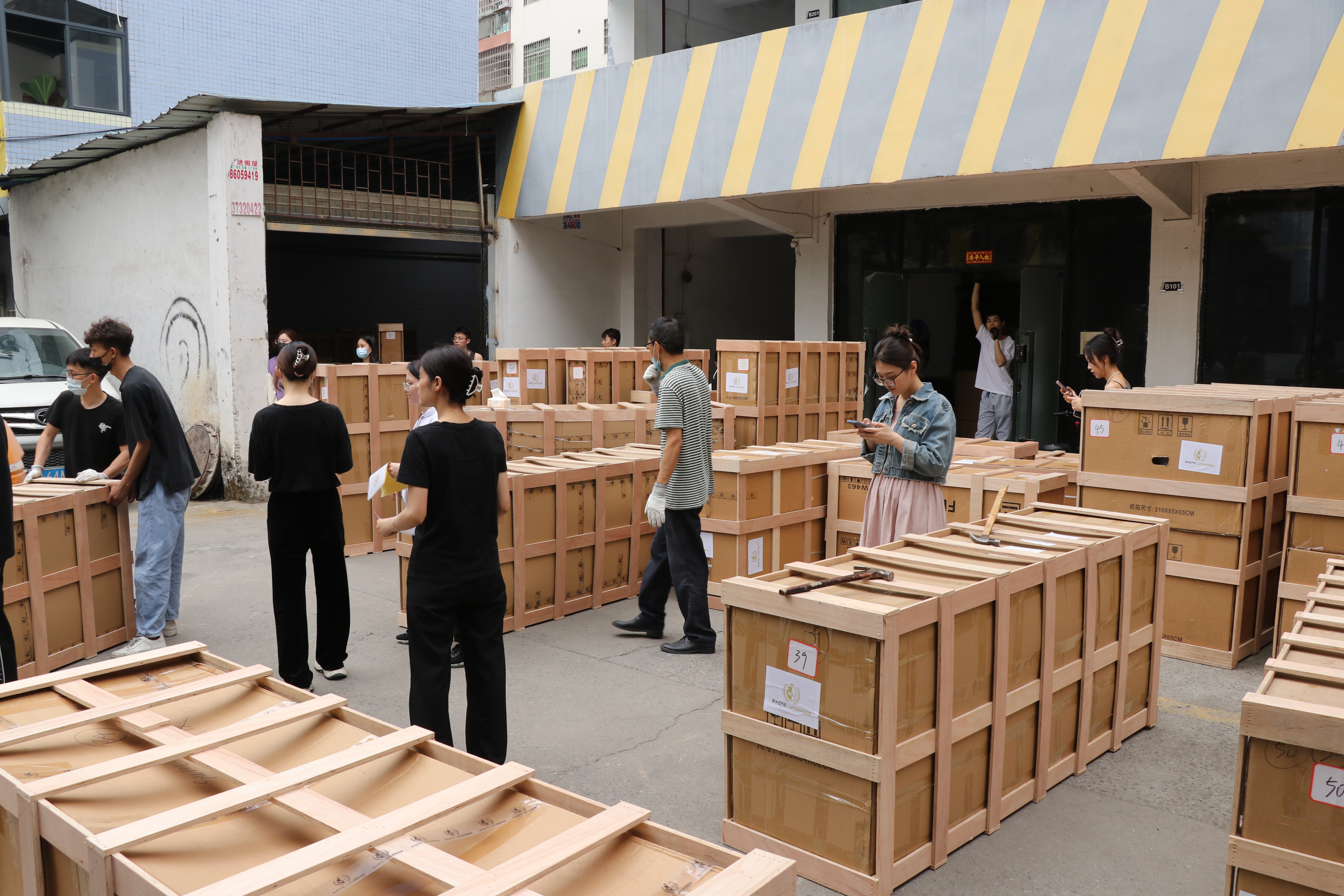 Embalaje y transporte de mercanc&iacute;as.