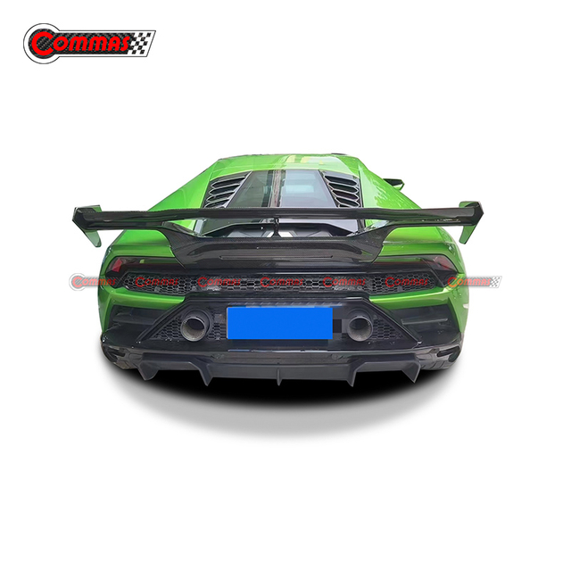 Actualización a alerón trasero de fibra de carbono estilo Vorsteiner para Lamborghini Huracan Evo Lp610