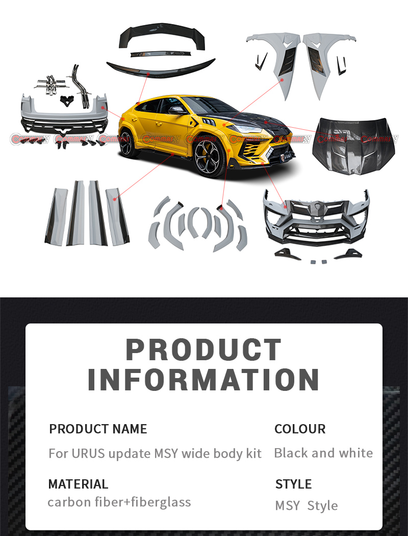 Kit de carrocer&iacute;a de fibra de carbono Lamborghini URUS