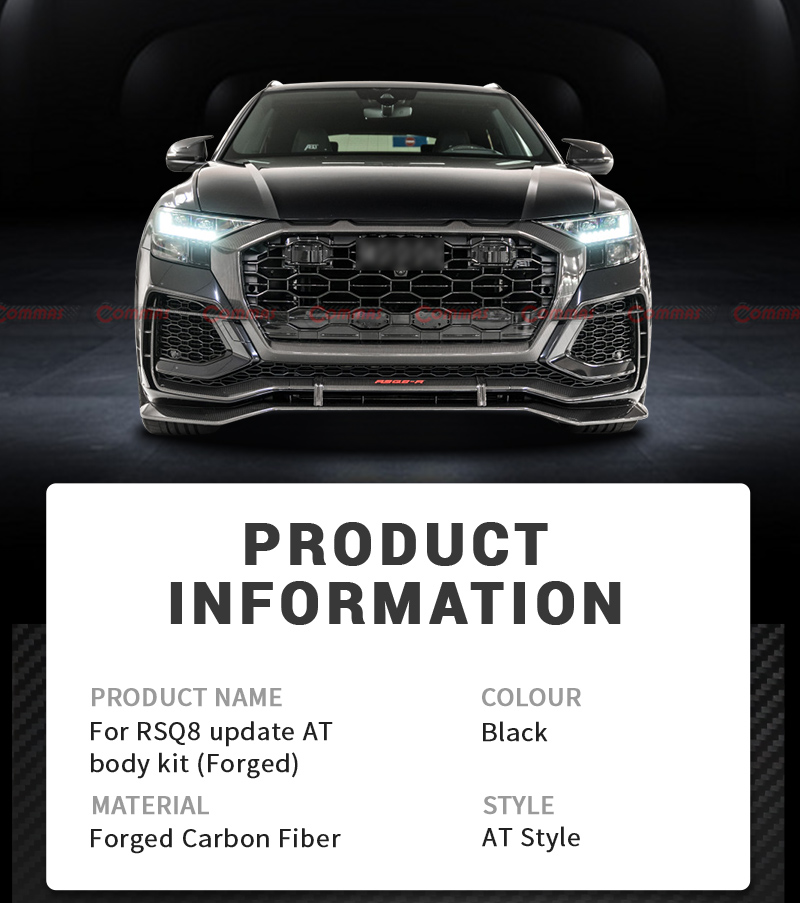 Kit de carrocer&iacute;a de fibra de carbono forjada Audi RSQ8