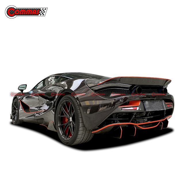 Labio del difusor trasero de fibra de carbono estilo Vorsteiner para Mclaren 720S